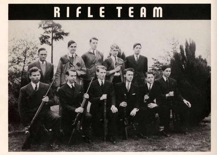 Lakeside's Rifle Team used to practice in the attic of Bliss Hall, 1940. Lakeside's Rifle Team used to practice in the attic of Bliss Hall, 1940.